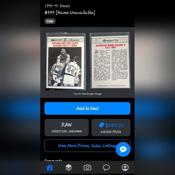 RAW MINT ~ 1990 NBA HOOPS TRIBUNE ~ BASKETBALL CARD LOT OF 8 - Picture 8 of 10